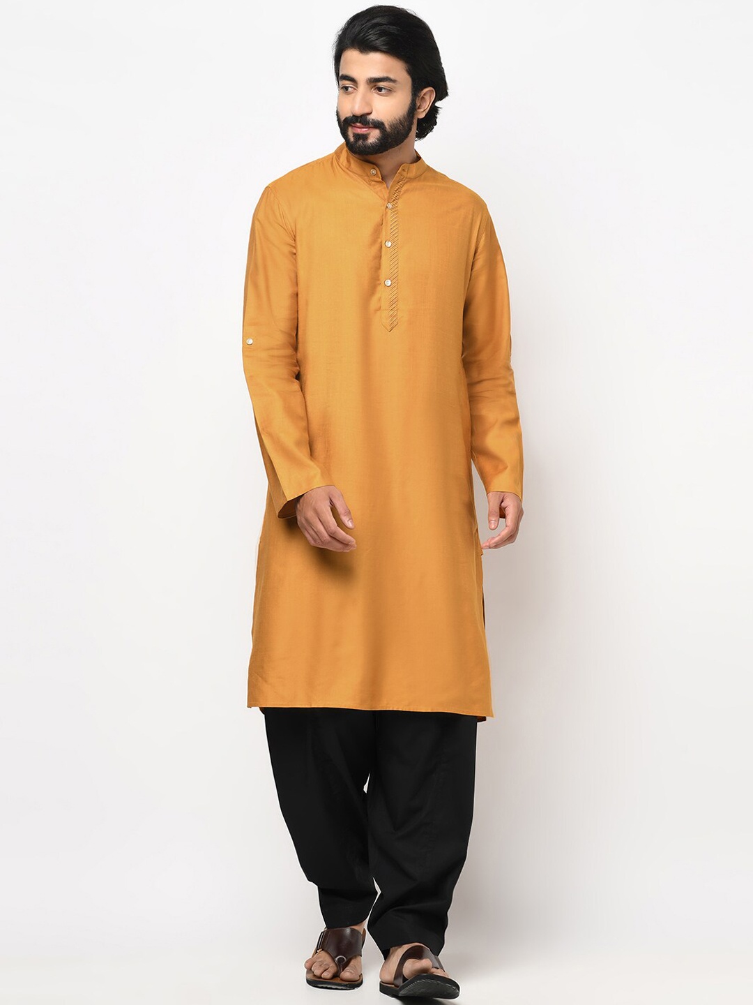 

Fabindia Men Yellow Kurta
