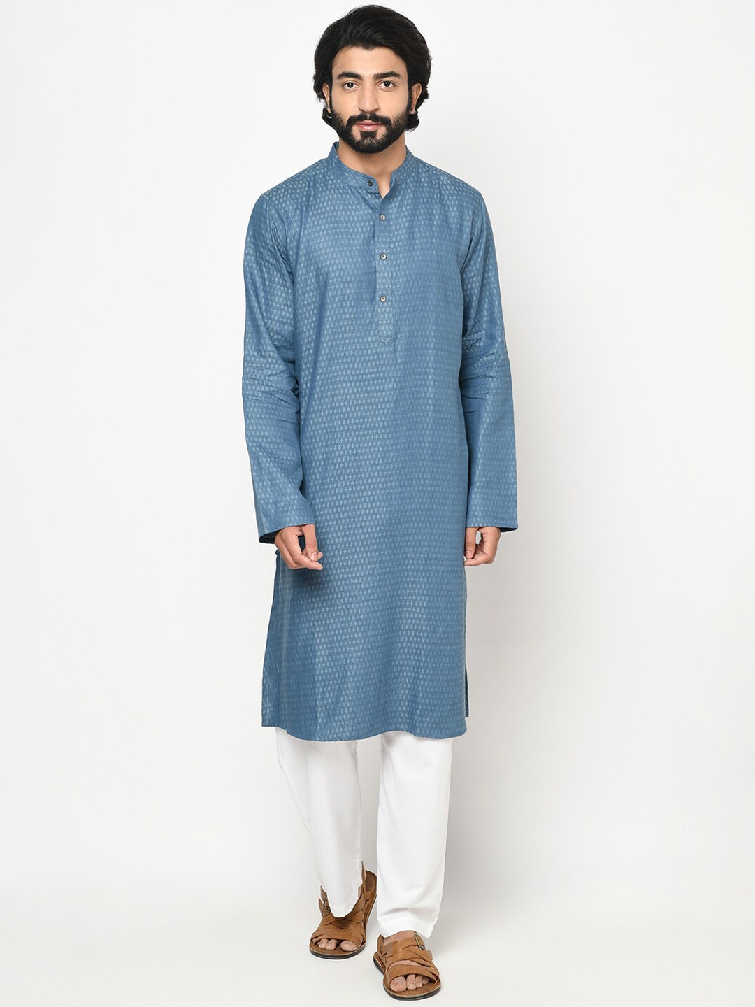 

Fabindia Men Blue Kurta