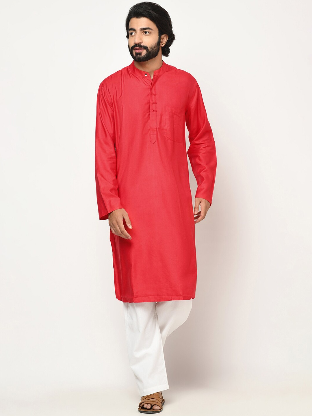 

Fabindia Men Red Kurta