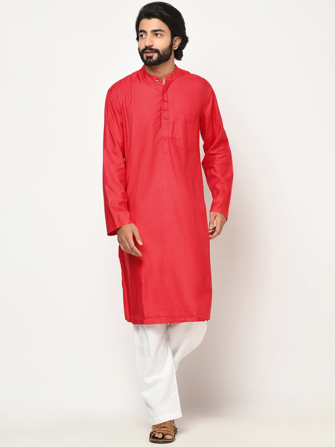 

Fabindia Men Red Kurta