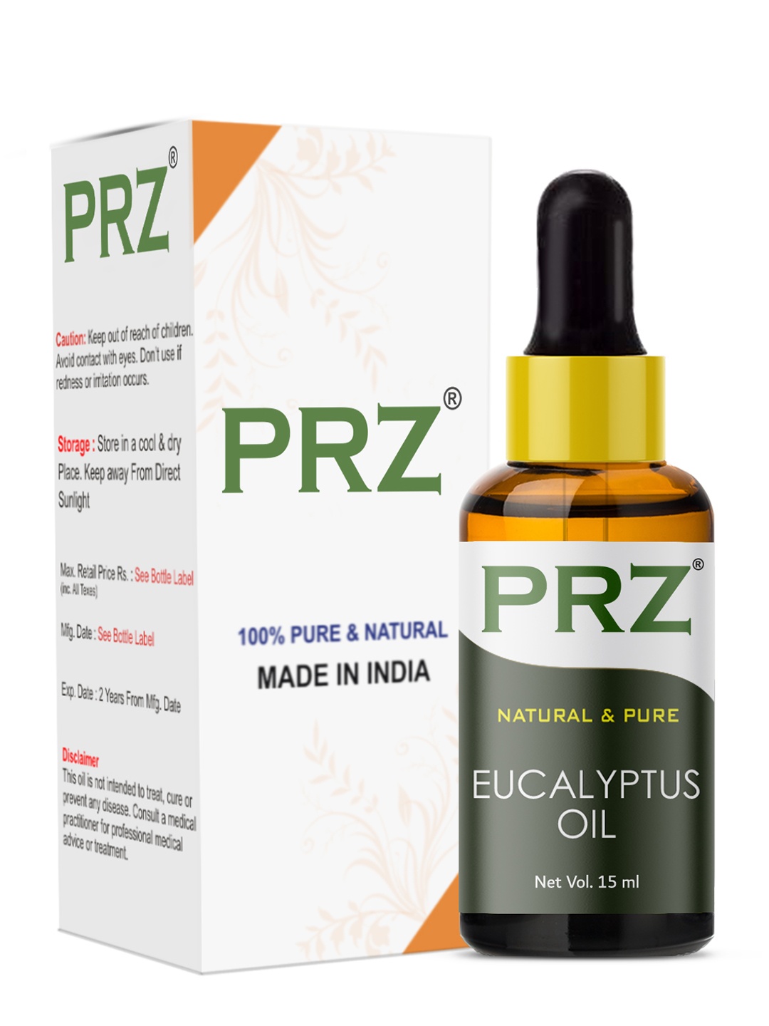 

PRZ Eucalyptus Essential Oil - 15 ml, Yellow