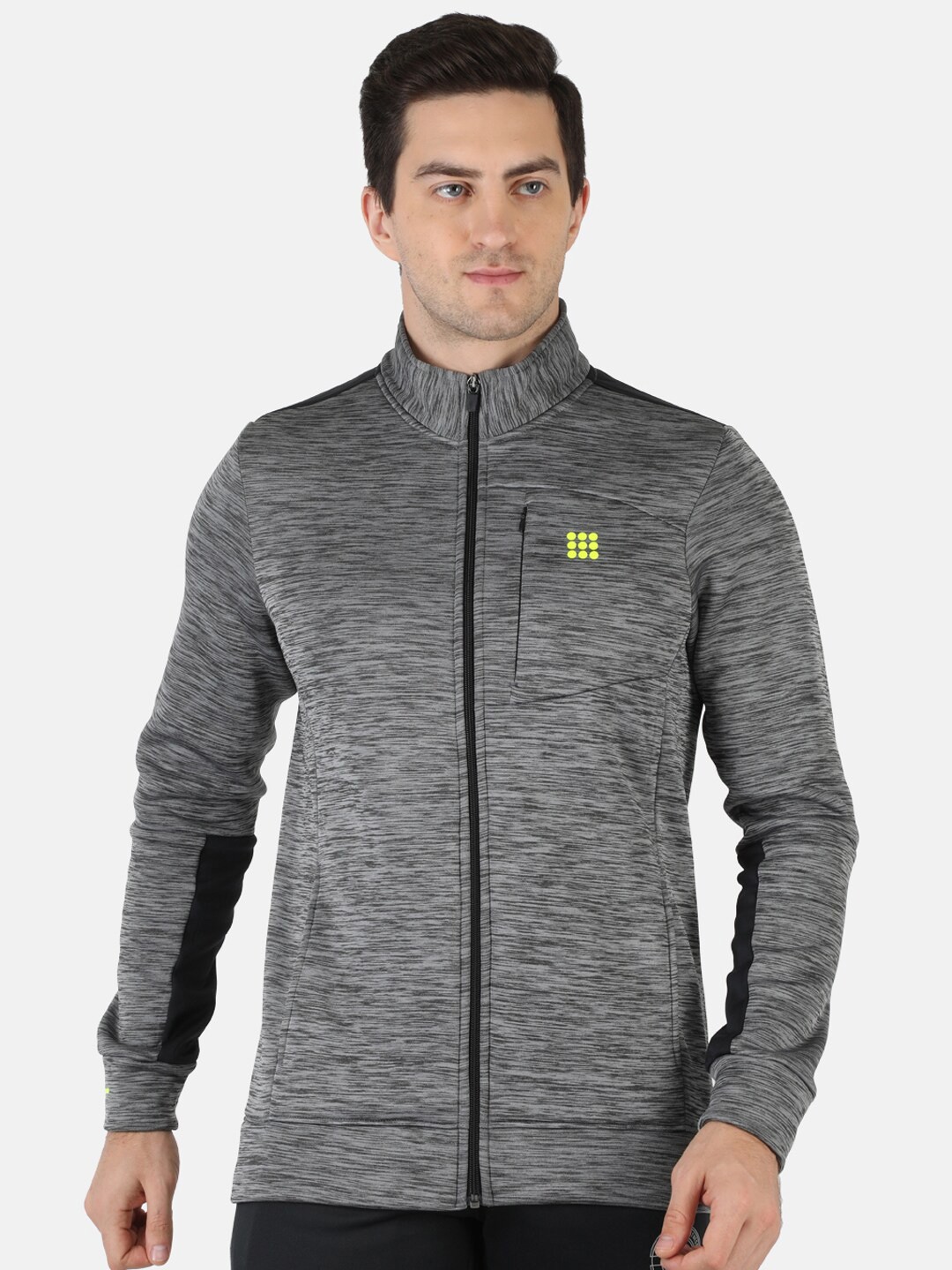 

rock.it Men Grey Solid Sweatshirt