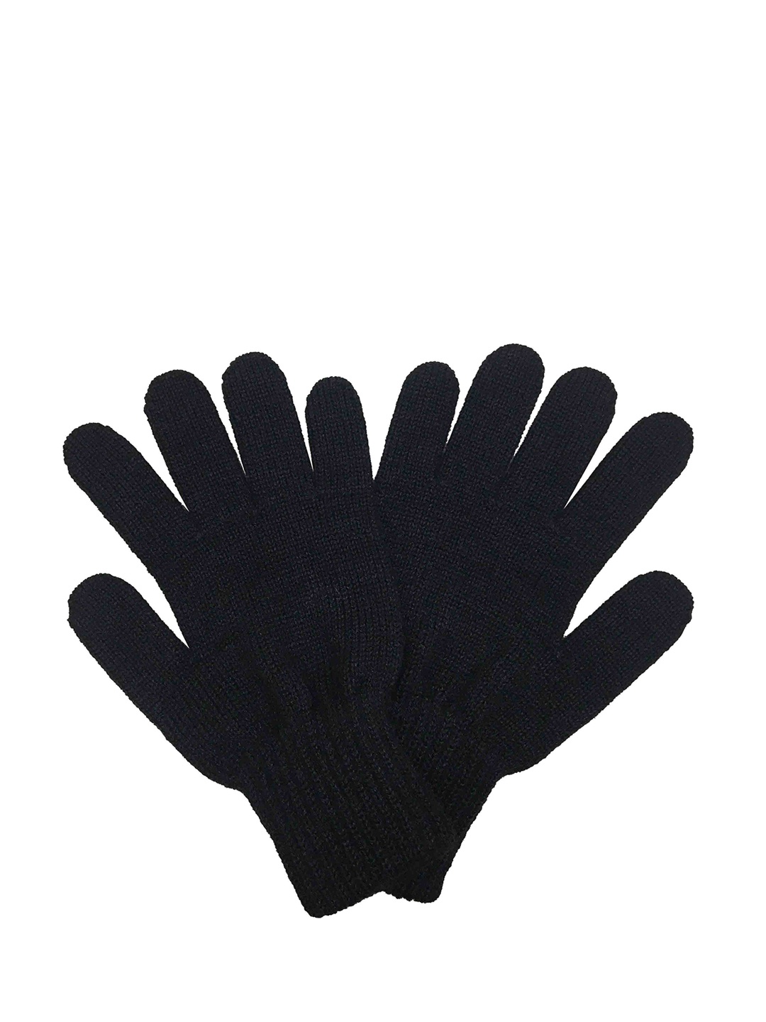 

Gajraj Men Black Solid Seamless Winter Woolen Gloves