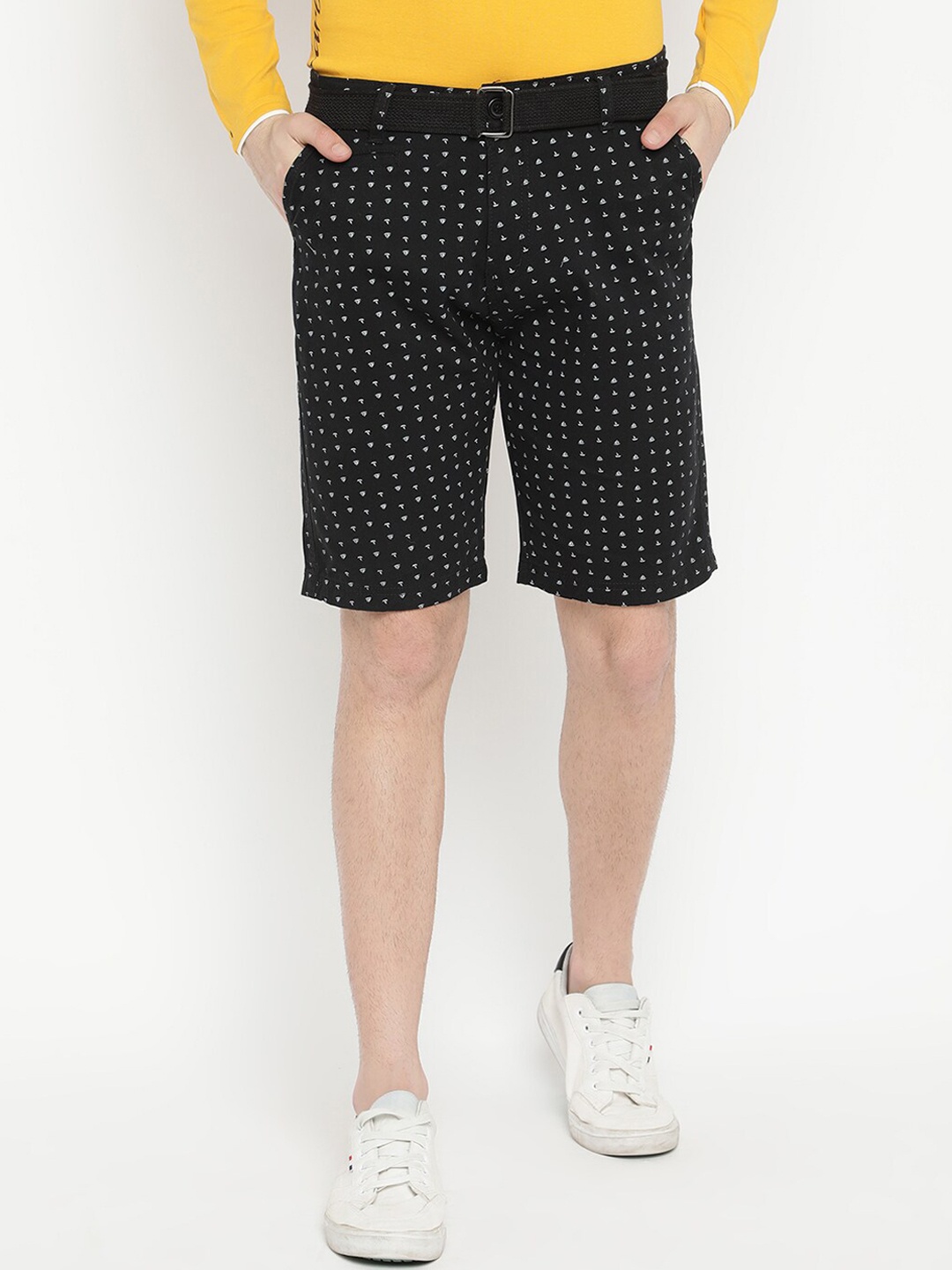 

V2 Value & Variety Men Black Printed Regular Shorts