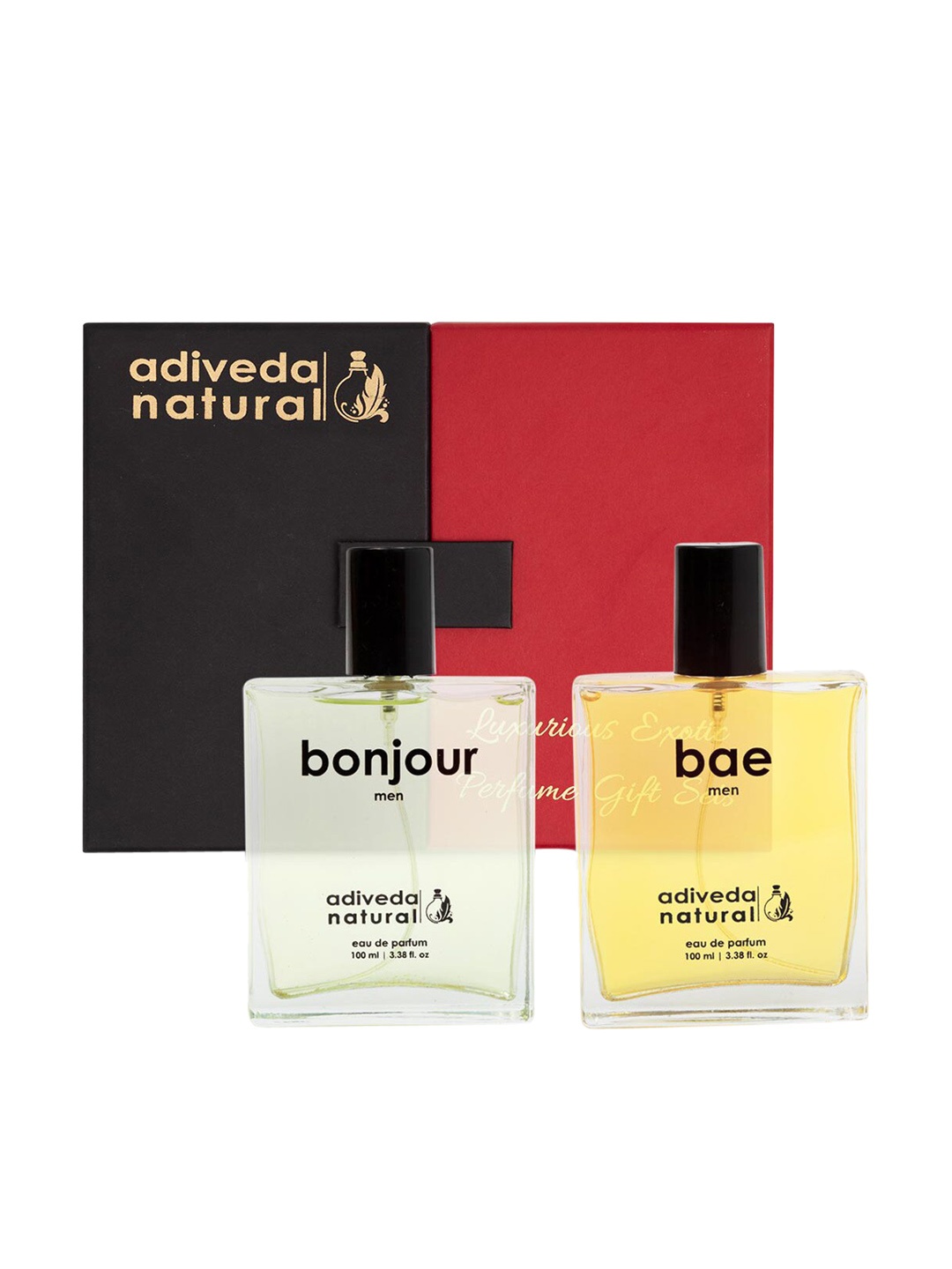 

Adiveda Natural Pack of 2 Bae & Boho Perfume - 100ml Each, Yellow