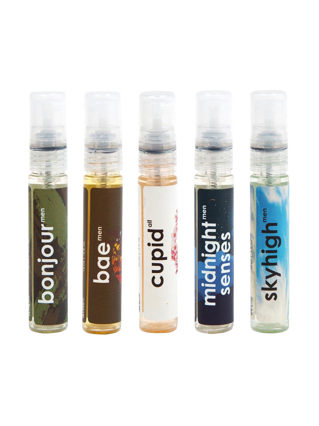 

Adiveda Natural Set of 5 Perfume Trial Set - 12ml Each, Yellow