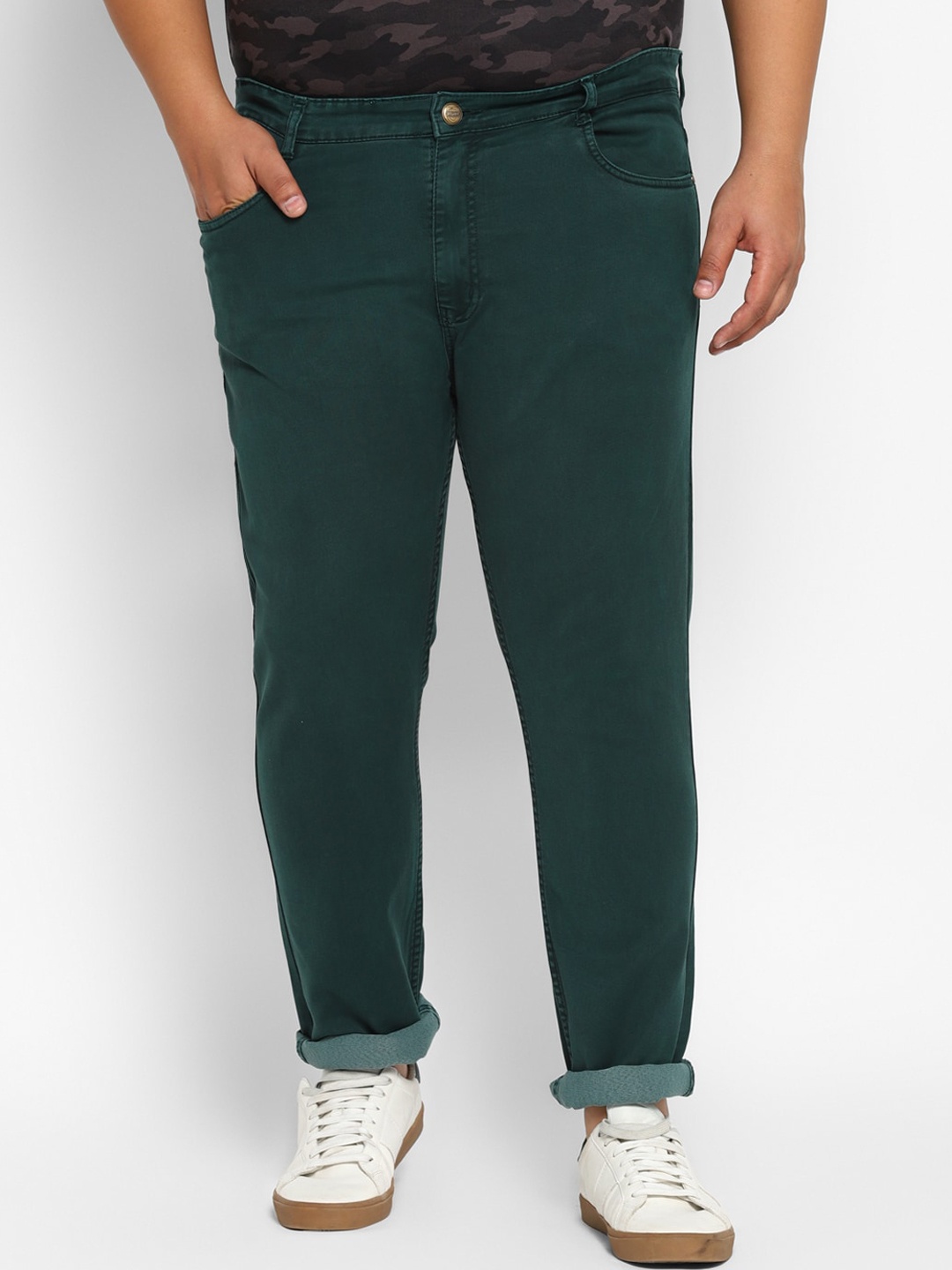 

Urbano Plus Men Green Stretchable Jeans