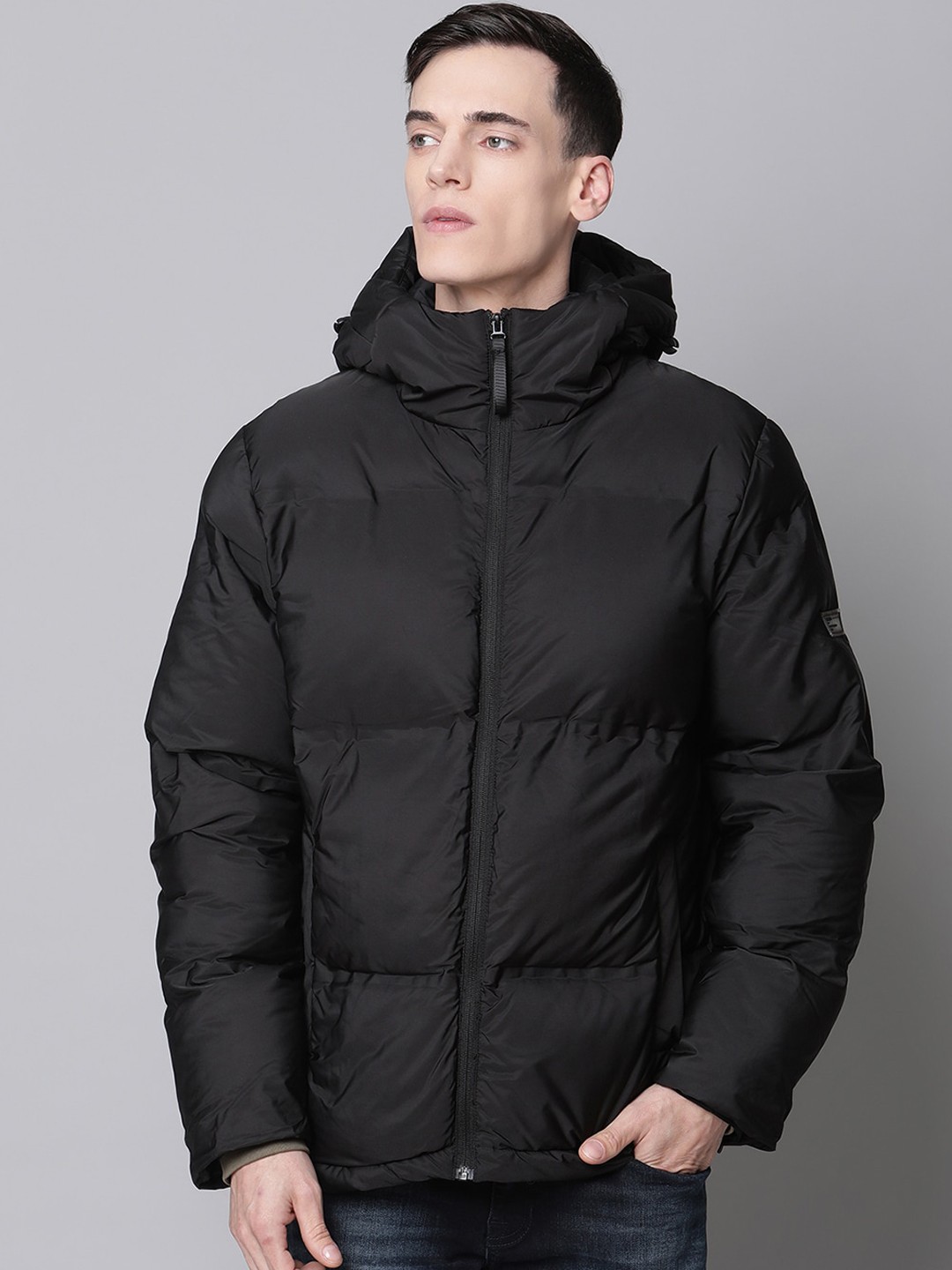 

LINDBERGH Men Black Lightweight Puffer Jacket