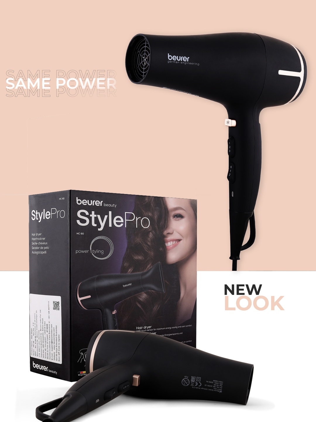 

beurer Black HC 60 1400 Watt Hair Dryer