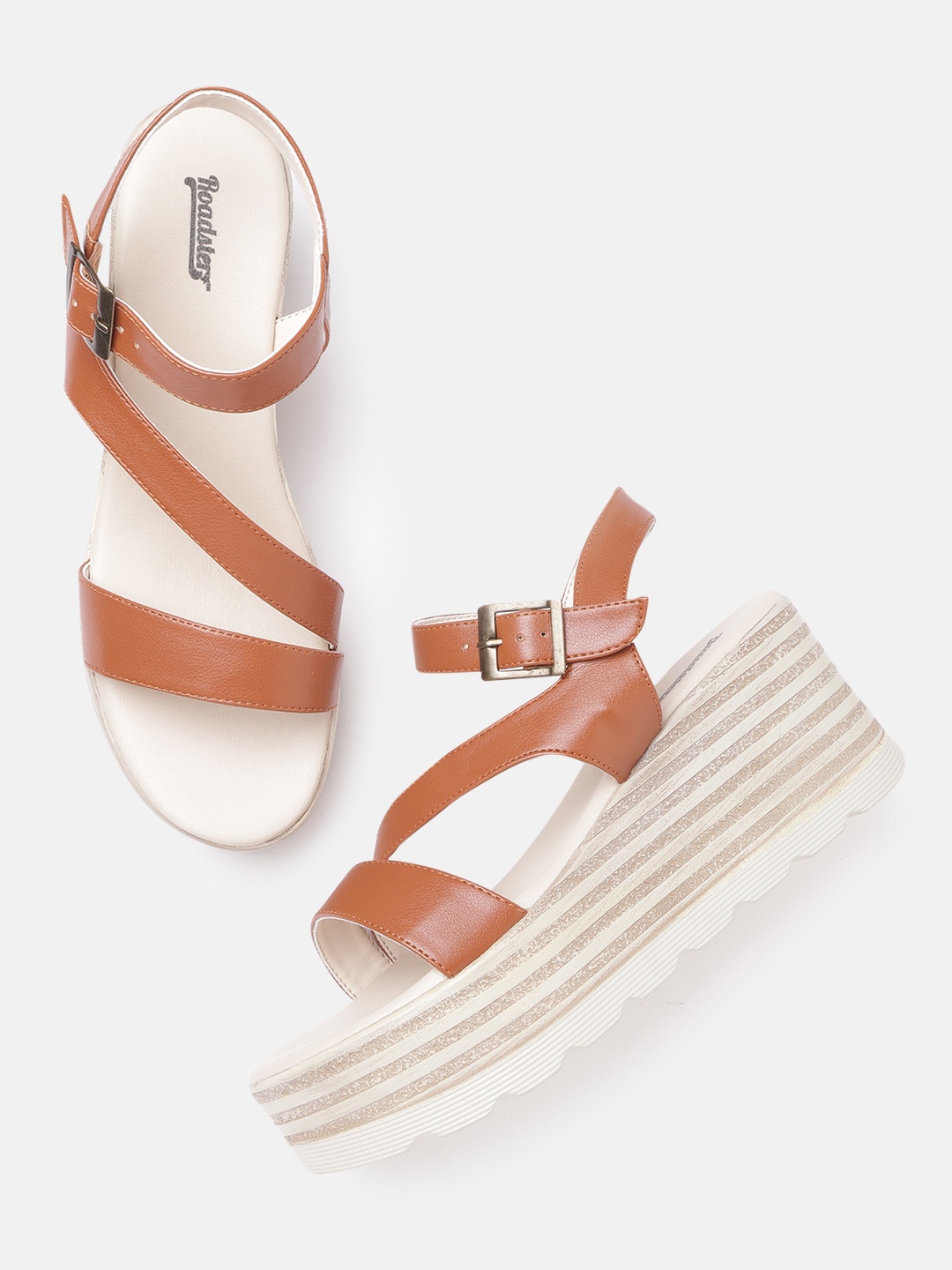 

Roadster Women Tan Brown Solid Wedge Heels
