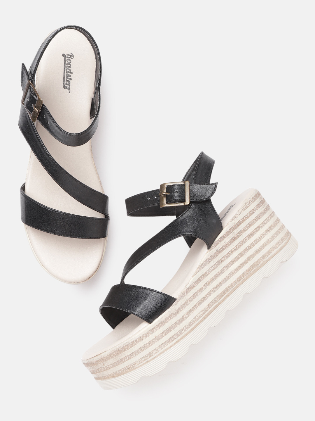 

Roadster Women Black Solid Wedge Heels