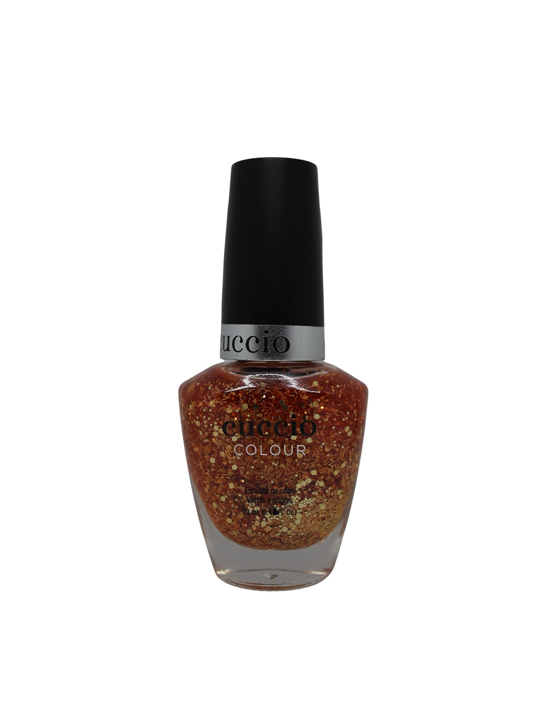 

Cuccio Colour AFTER PARTY Nail Lacquer- Orange confetti & glitter