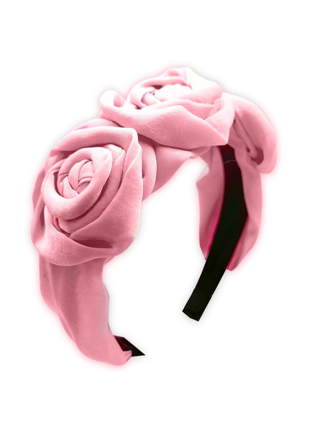 

OOMPH Women Pink & Black Lace Hairband