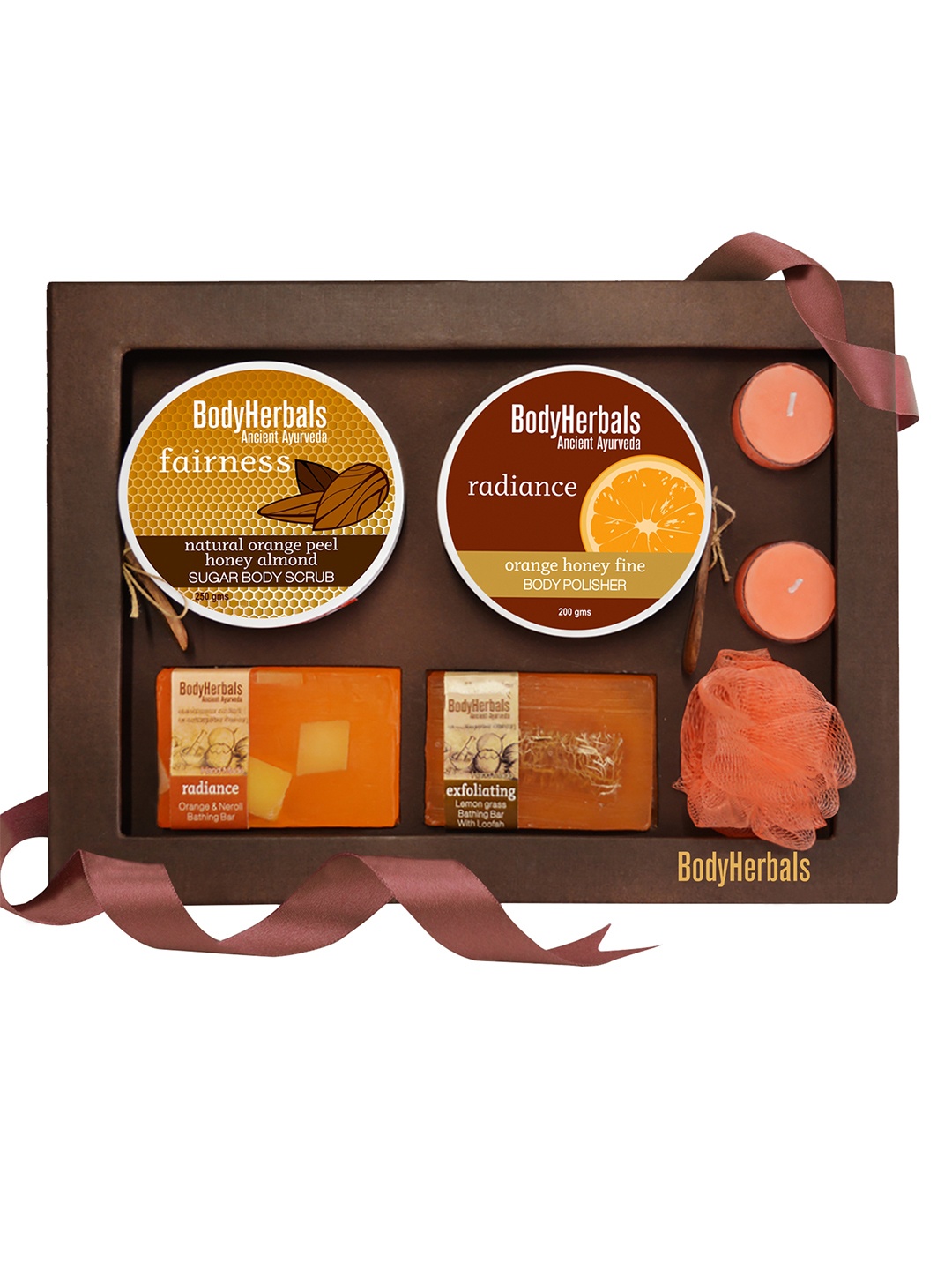 

BodyHerbals 6 Pcs Skin Lightening Bath & Body Set, Brown