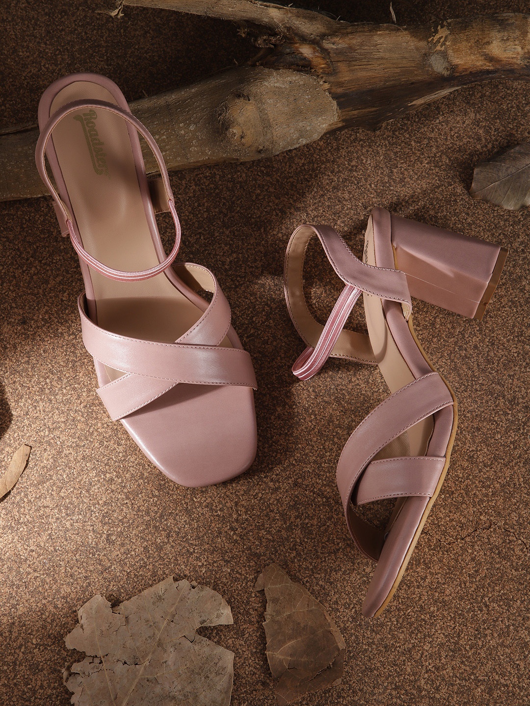

Roadster Women Solid Regular Block Sandals, Nude