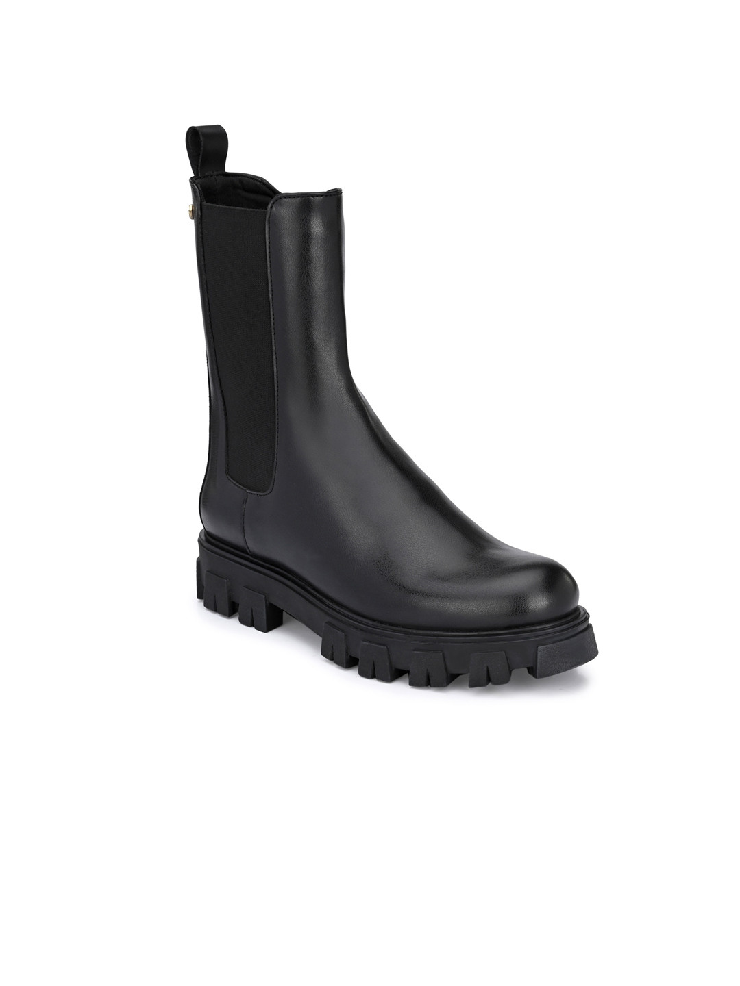 

Delize Black Party High-Top Block Heeled Chelsea Boots