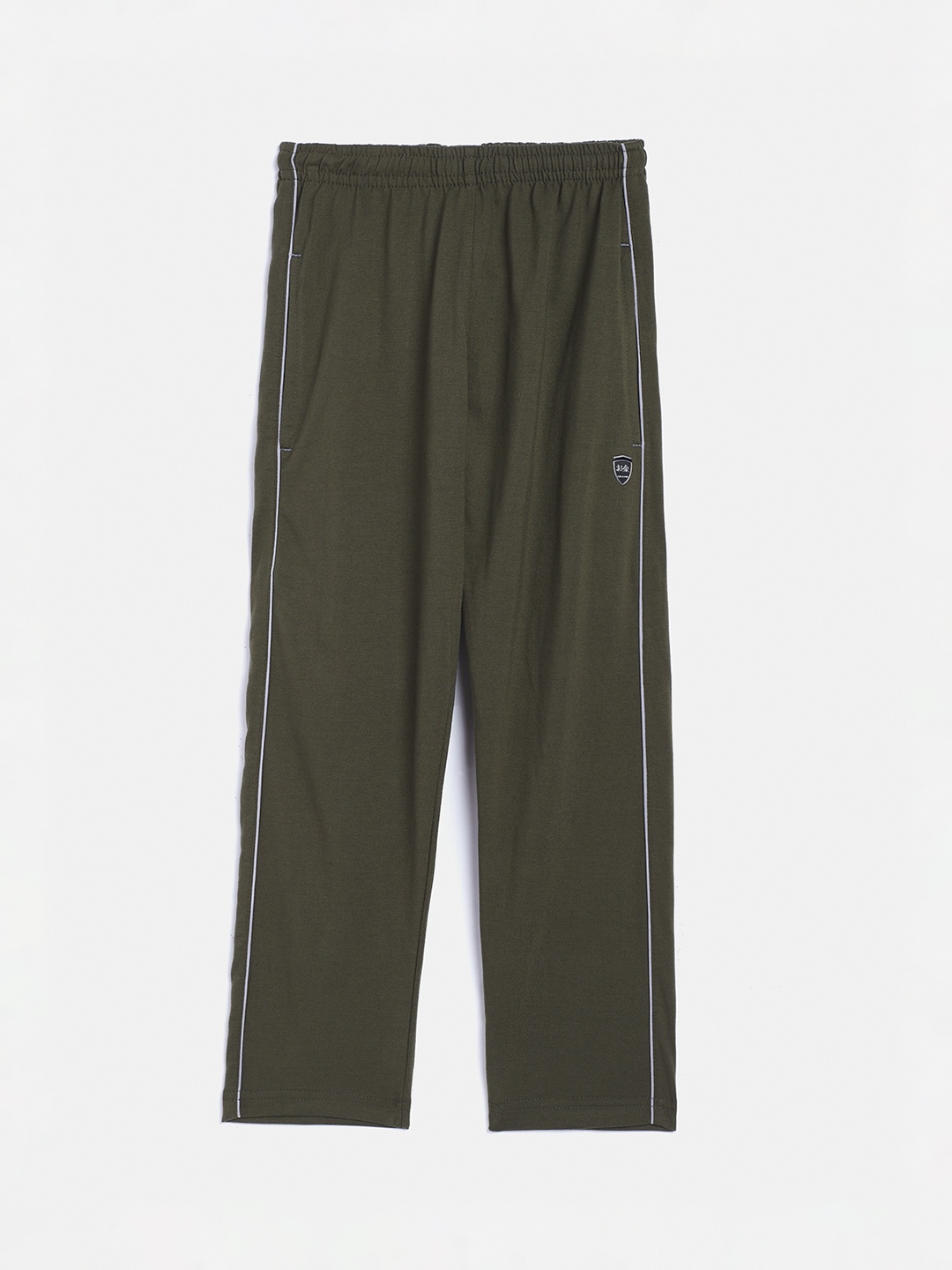 

Okane Boys Olive Green Solid Track Pants