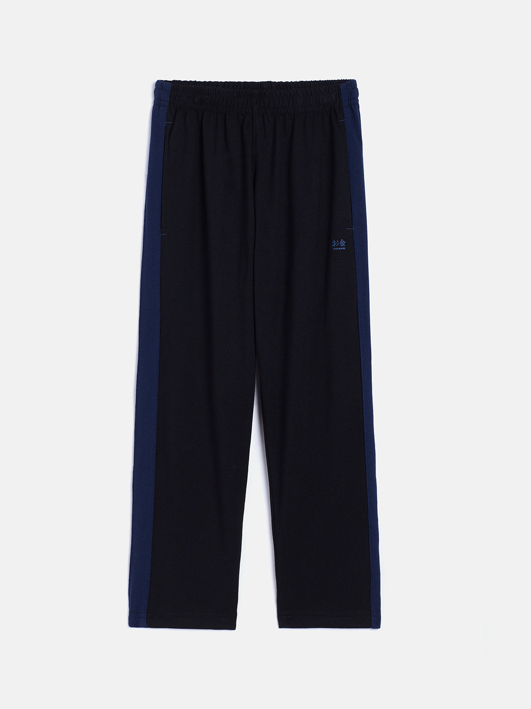 

Okane Boys Black & Blue Solid Track Pants