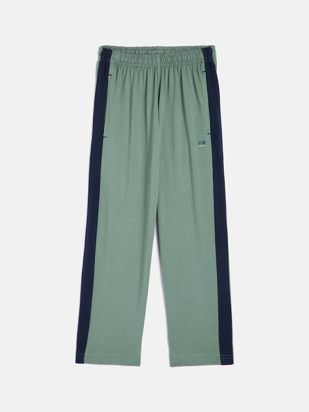 

Okane Boys Green Solid Track Pants