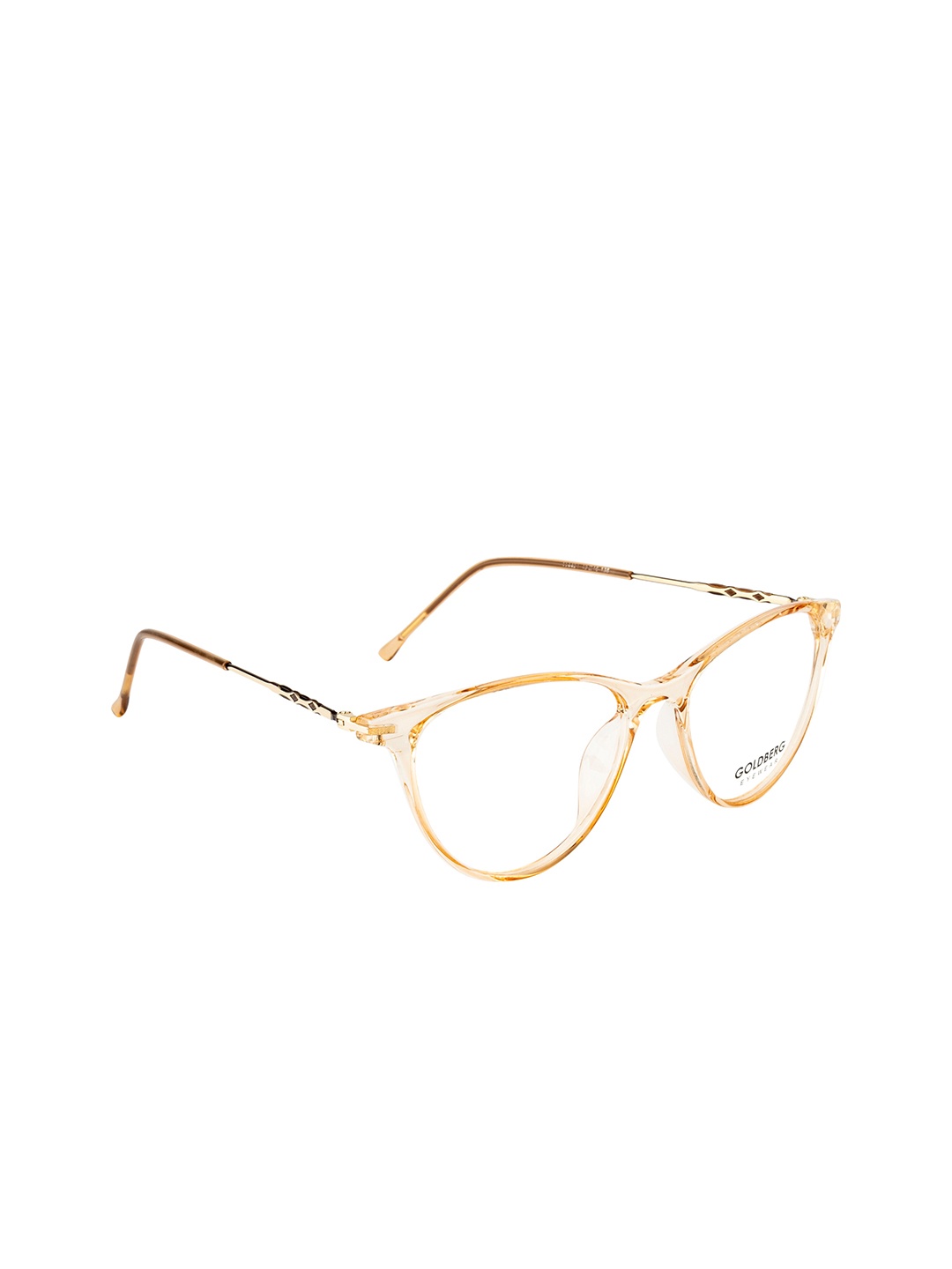 

Gold Berg Women Brown & Gold-Toned Full Rim Cateye Frames - GB-114401_BRN-Brown