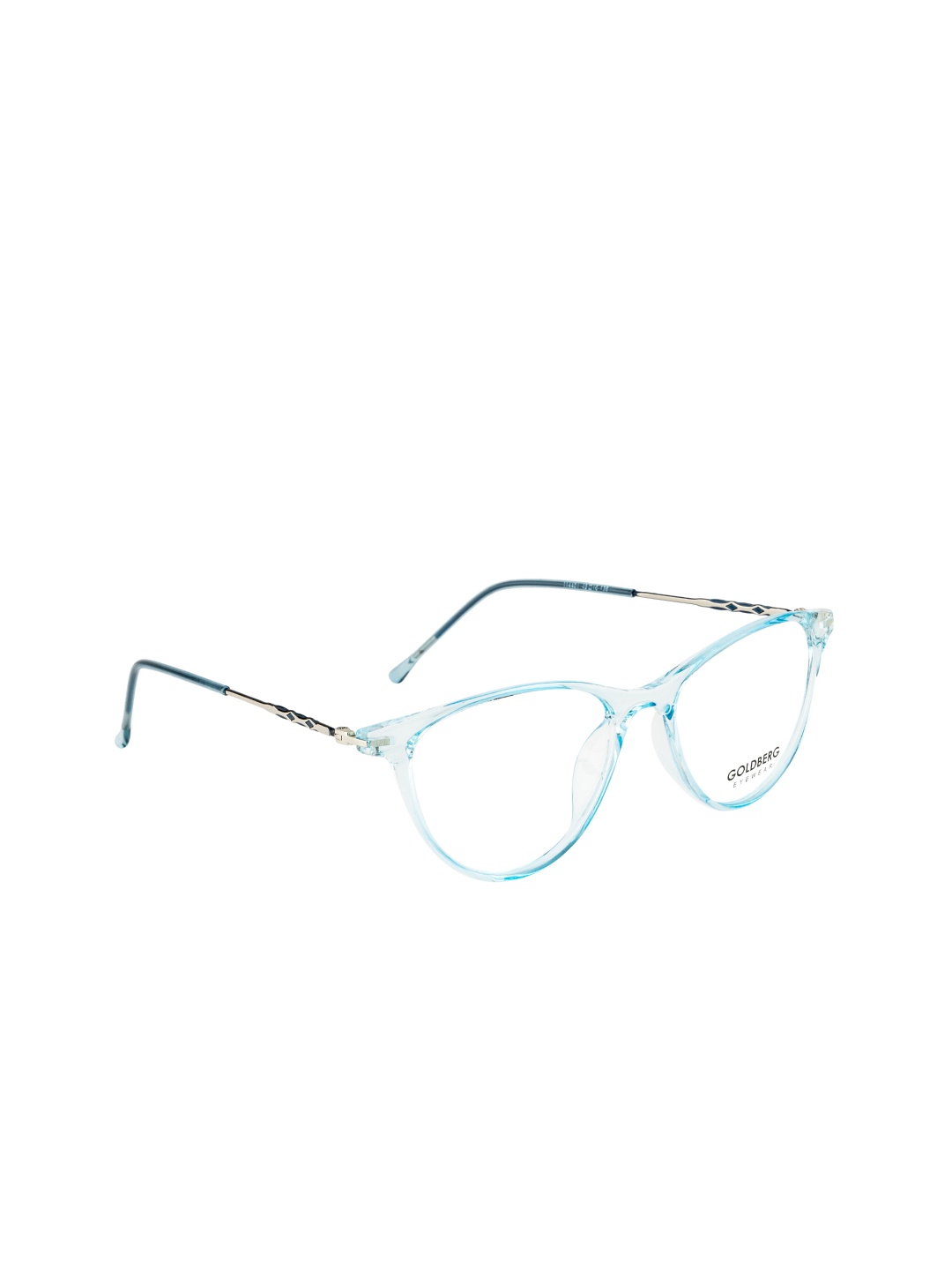 

Gold Berg Women Blue & Silver-Toned Full Rim Cateye Frames - GB-114401_BLU-Blue