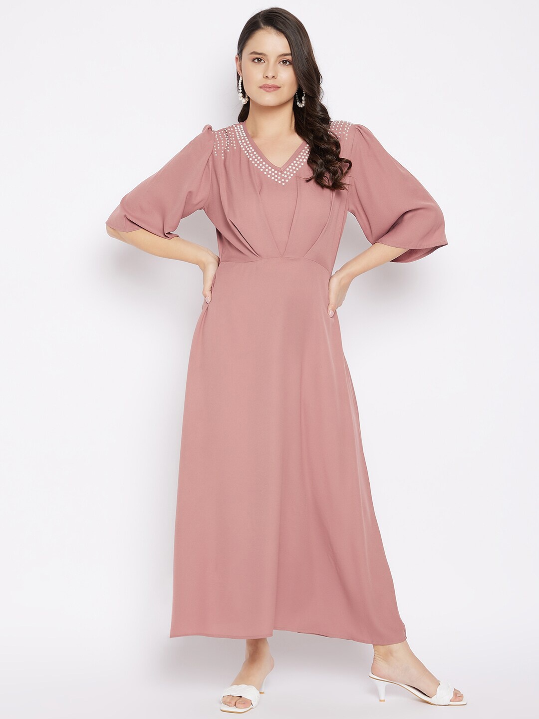 

Ruhaans Georgette Maxi Dress, Na