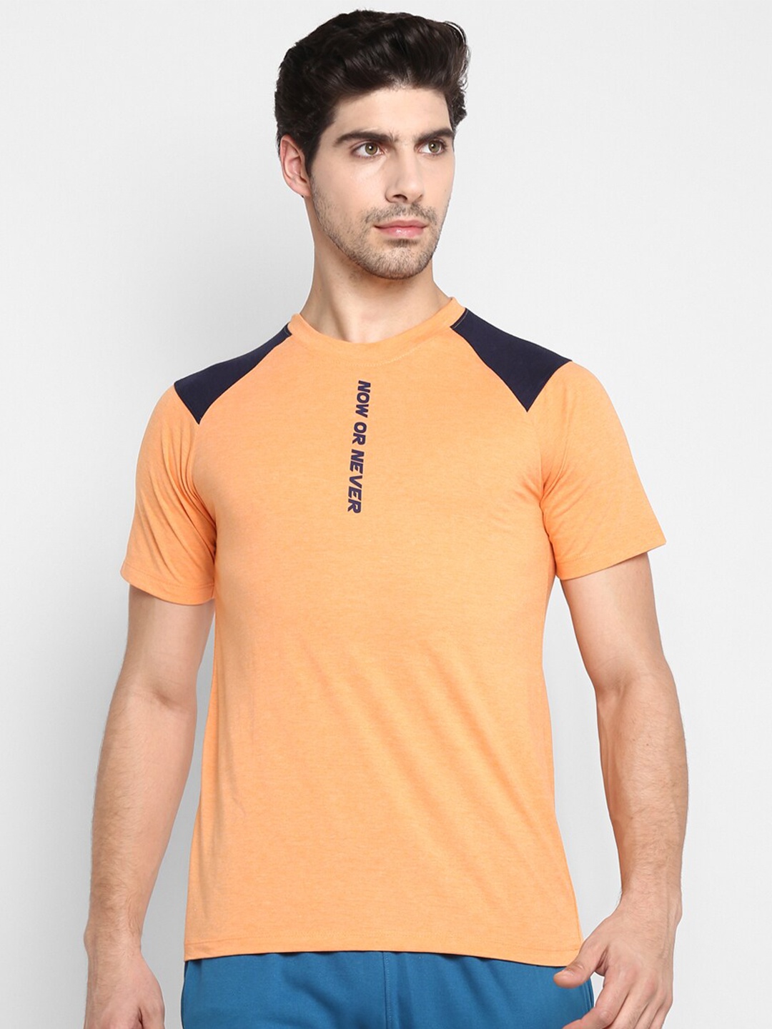 

OFF LIMITS Men Orange Printed T-shirt