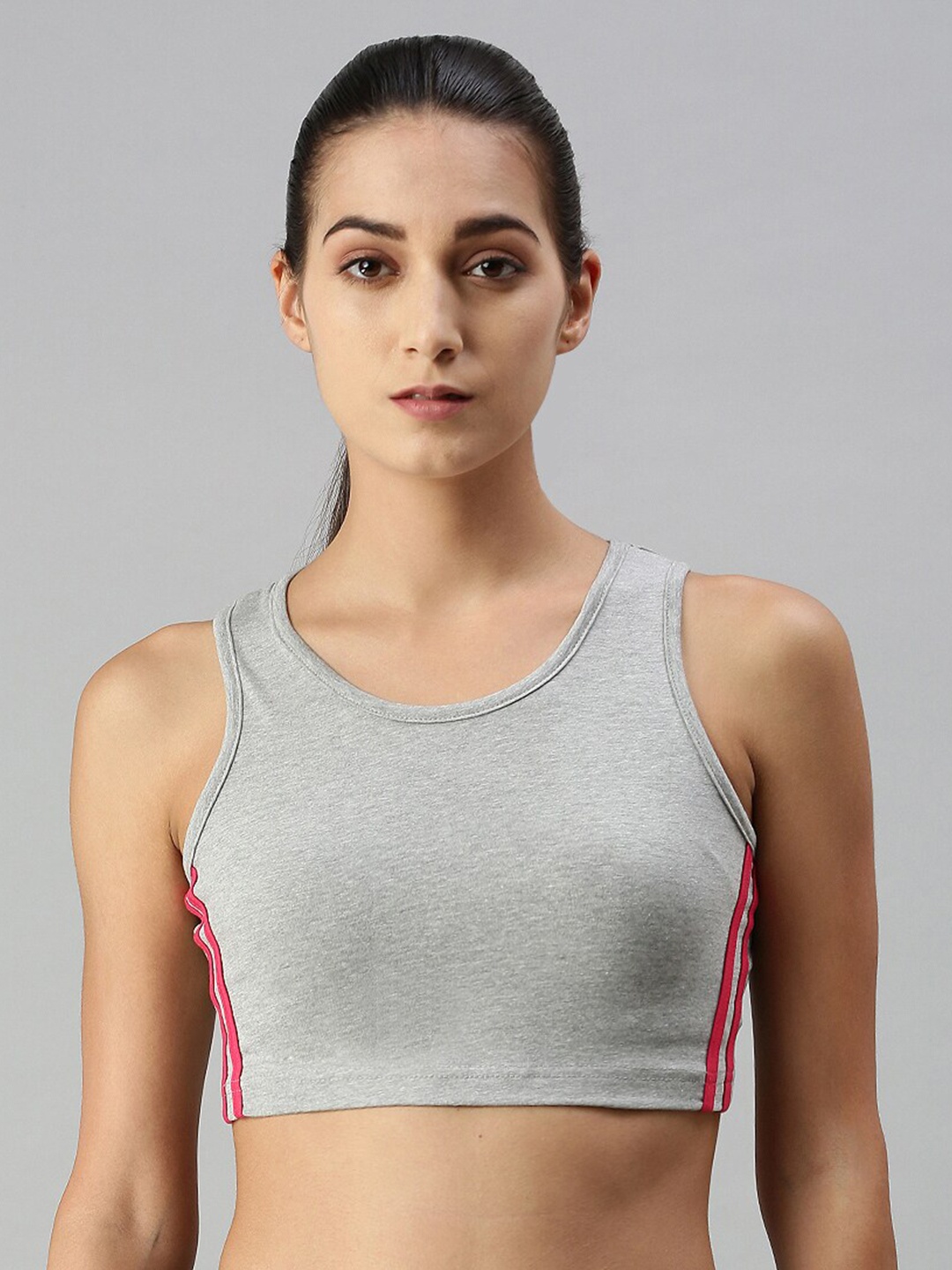 

De Moza Grey Melange Workout Bra