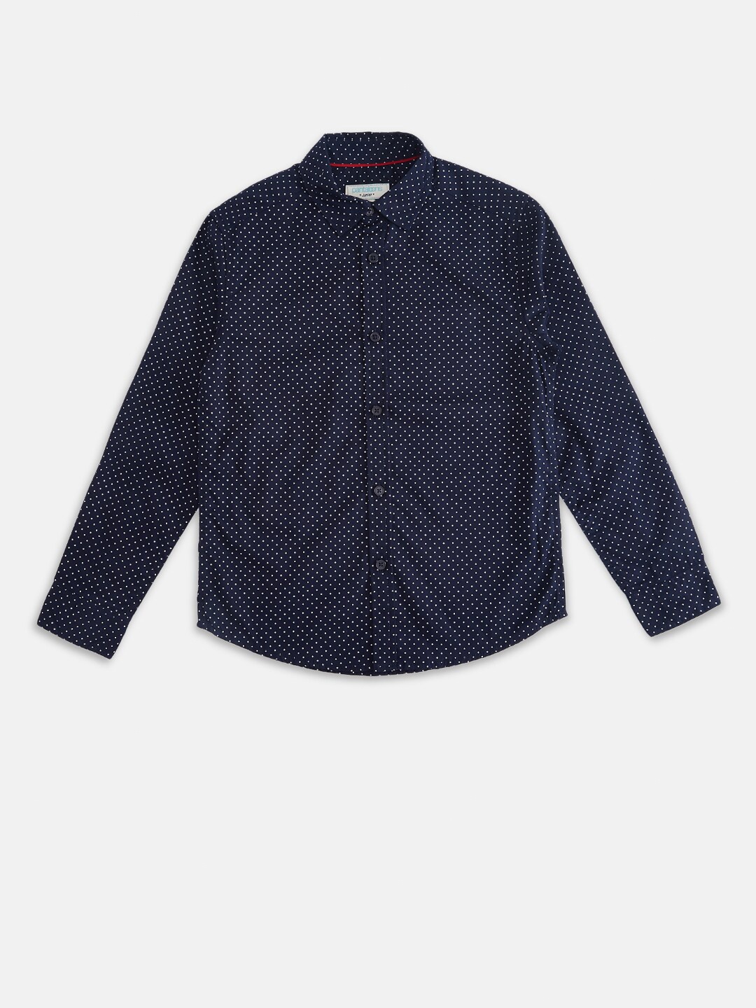 

Pantaloons Junior Boys Navy Blue Opaque Printed Shirt