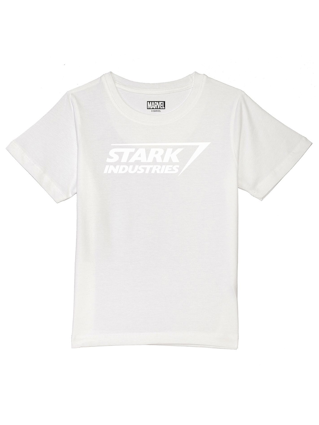 

Marvel by Wear Your Mind Boys White Typography Printed T-shirt