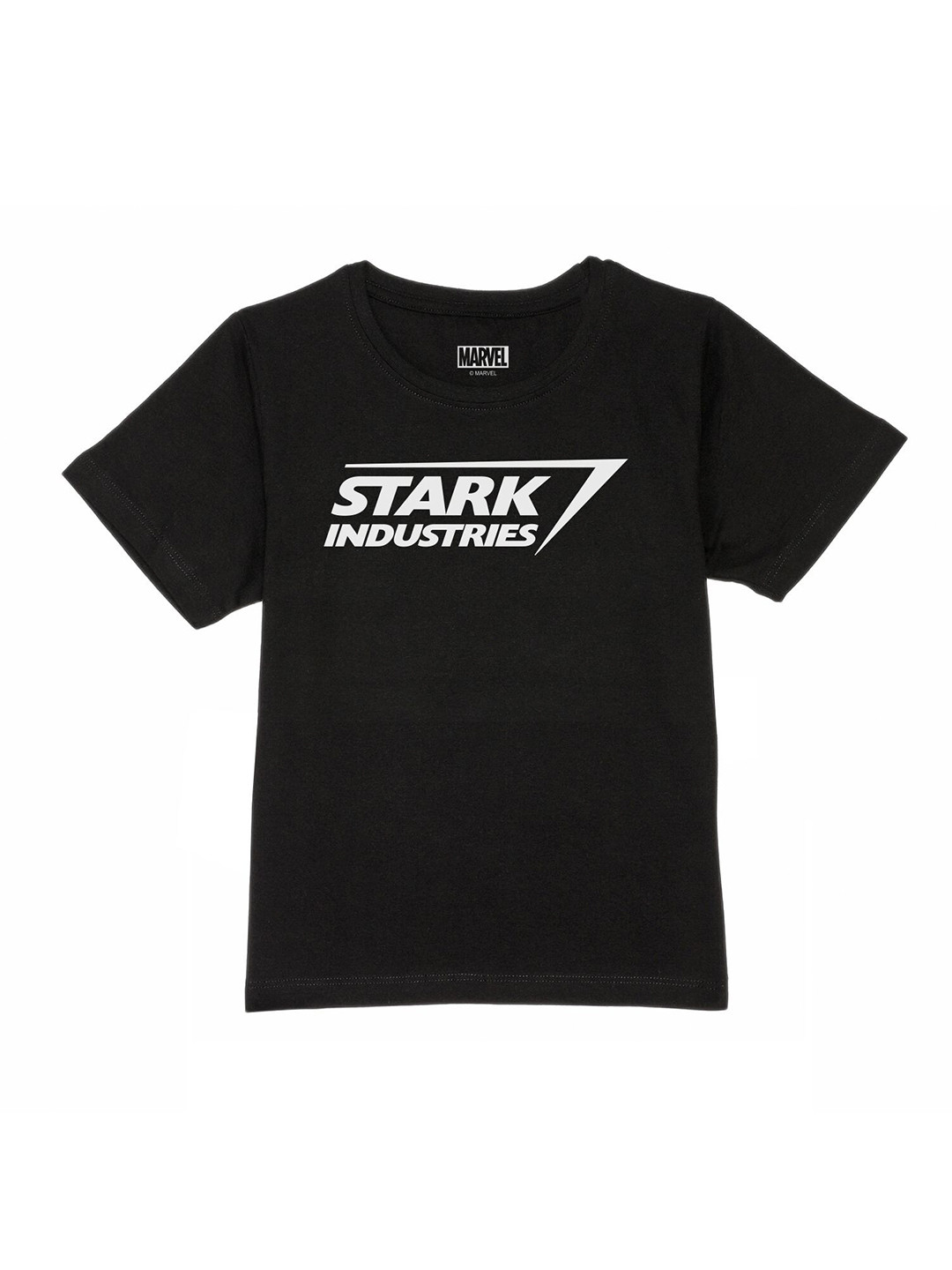 

Marvel by Wear Your Mind Boys Black Typography Printed T-shirt