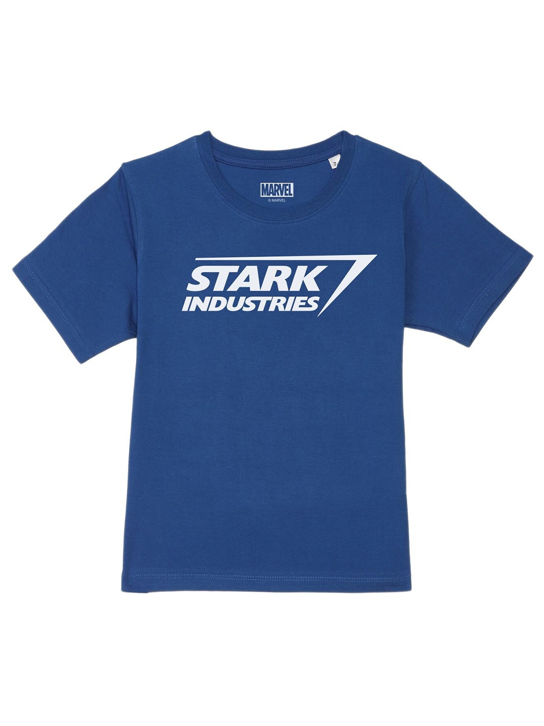 

Marvel by Wear Your Mind Boys Blue Typography Printed T-shirt