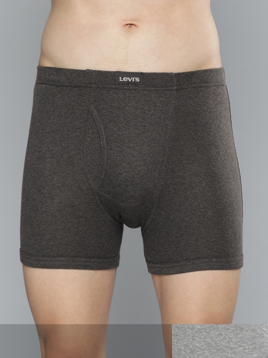 

Levis Men Pack of 2 Grey Solid Trunk #010-BOXER BRIEF