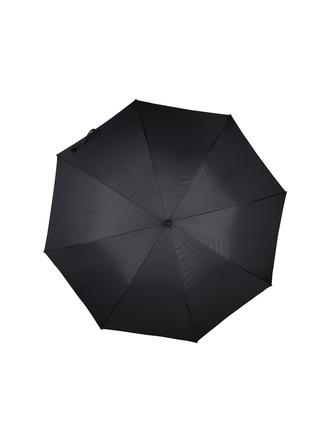 

THE CLOWNFISH Black Solid Single Fold Waterproof Umbrella