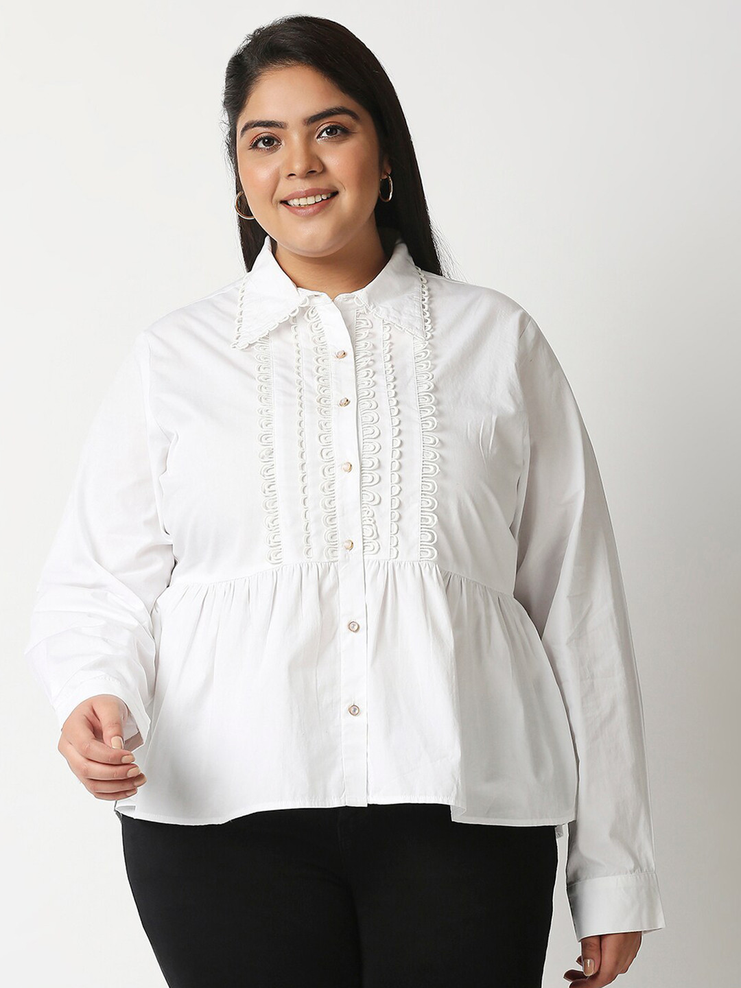 

20Dresses Women White Opaque Formal Shirt