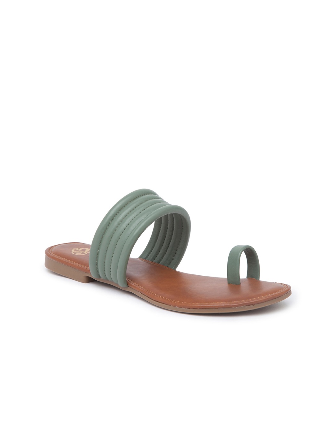 

Sole To Soul Women Green One Toe Flats