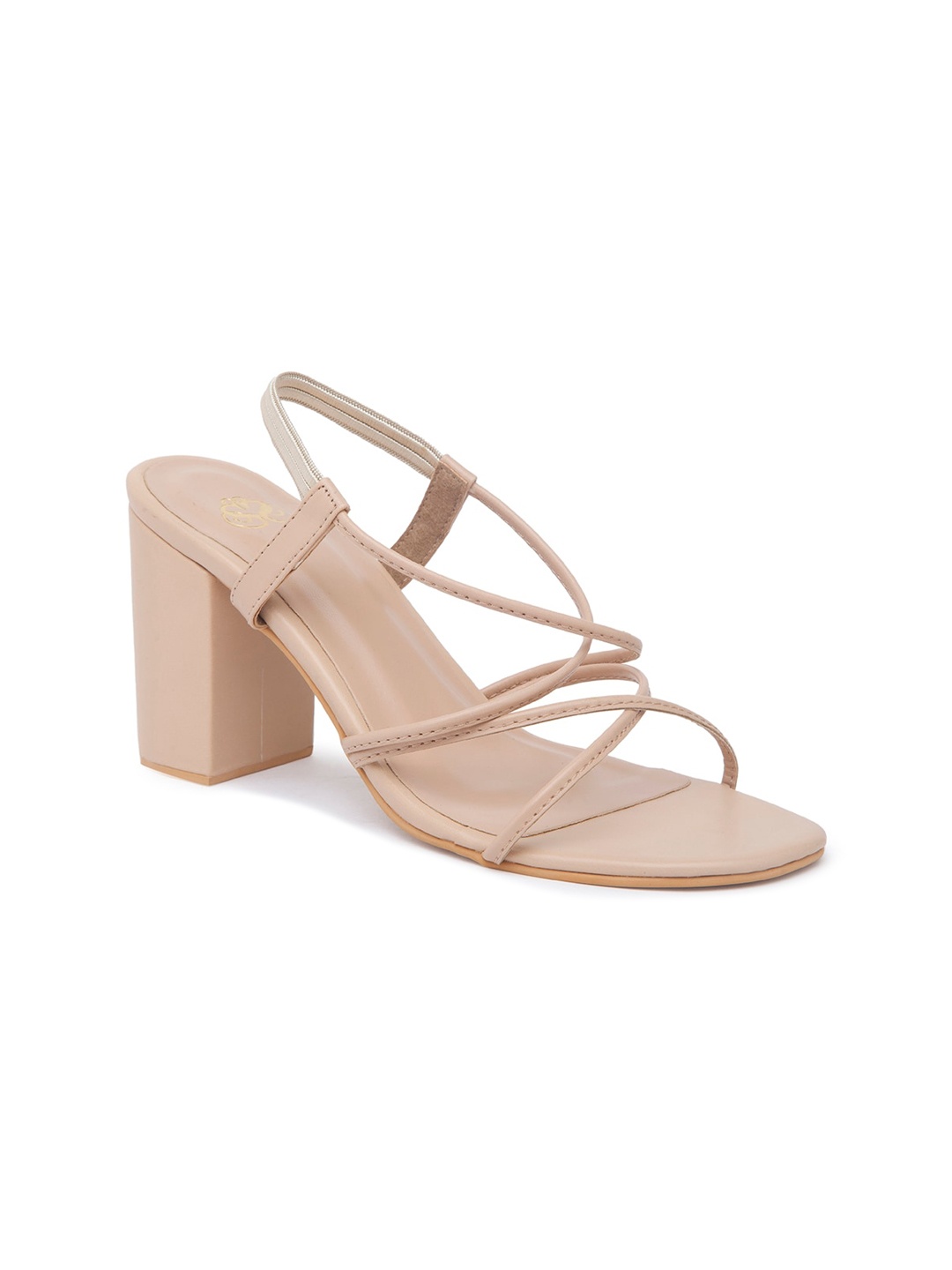 

Sole To Soul Beige Block Sandals