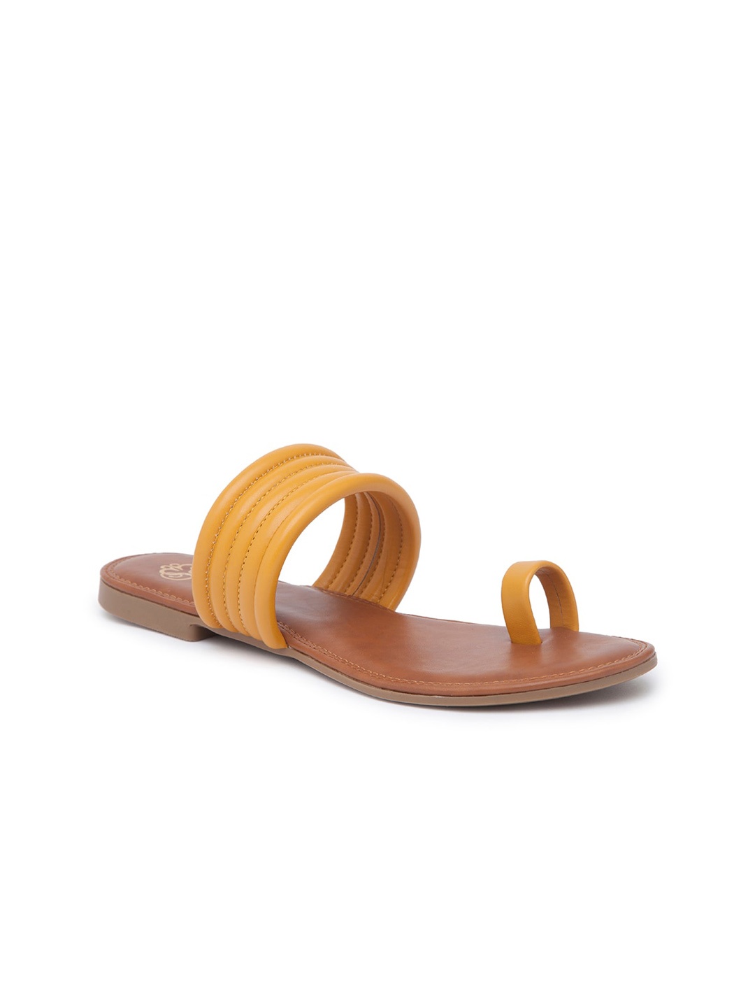 

Sole To Soul Women Mustard One Toe Flats