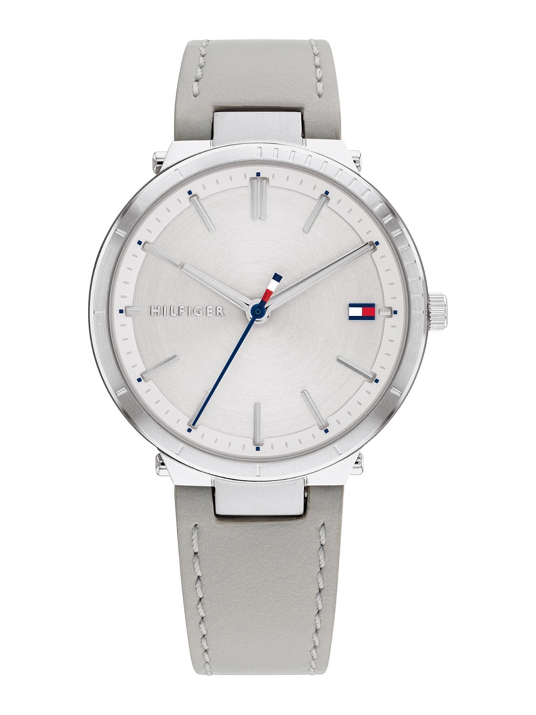 

Tommy Hilfiger Women Leather Straps Analogue Watch TH1782410W, Silver