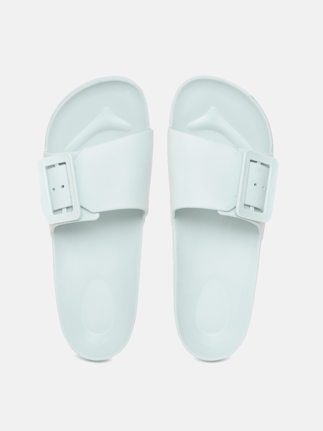 

Roadster Women Mint Green Solid Sliders