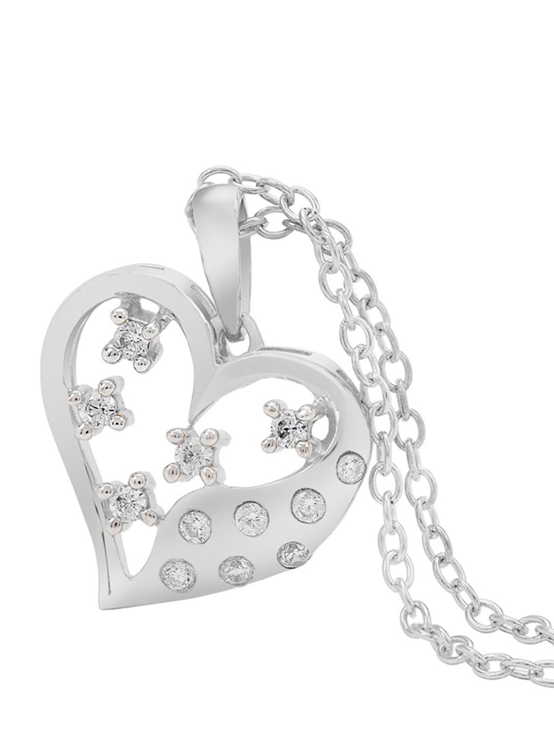 

LA SOULA Woman Gold-Plated 925 Sterling Silver Cubic Zirconia Pendant
