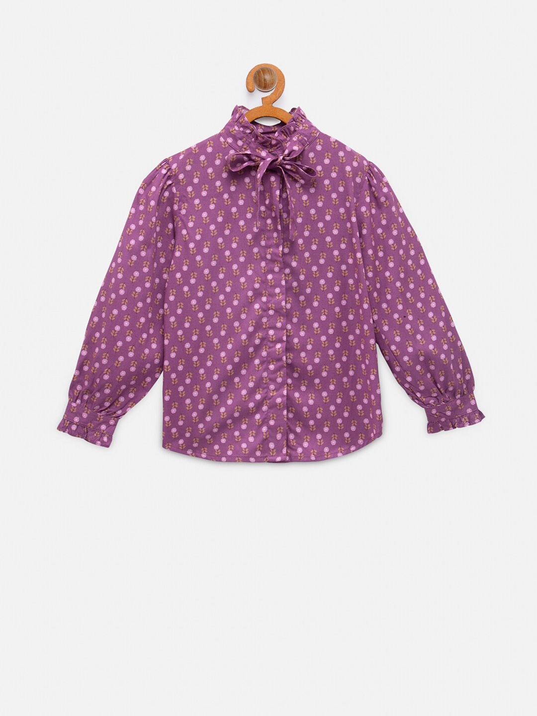 

NYNSH Purple Floral Regular Top