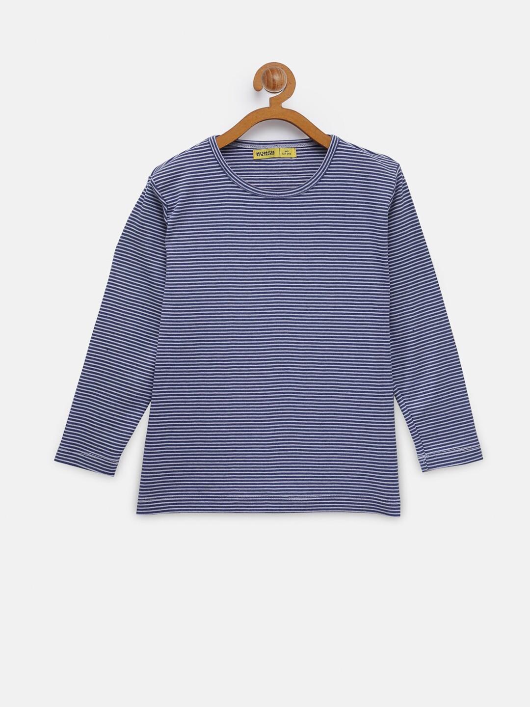 

NYNSH Girls Blue Striped T-shirt