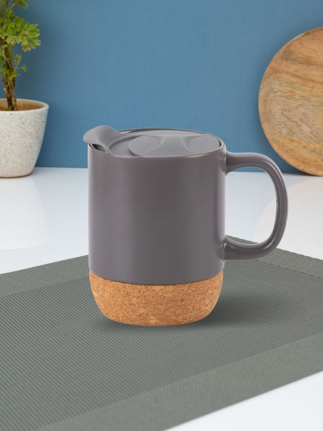 

JCPL Grey & Brown Solid Ceramic Glossy Cups and Saucers Set of Cups and Mugs