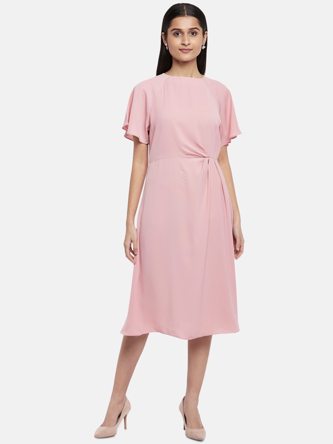 

Annabelle by Pantaloons Pink Formal A-Line Dress