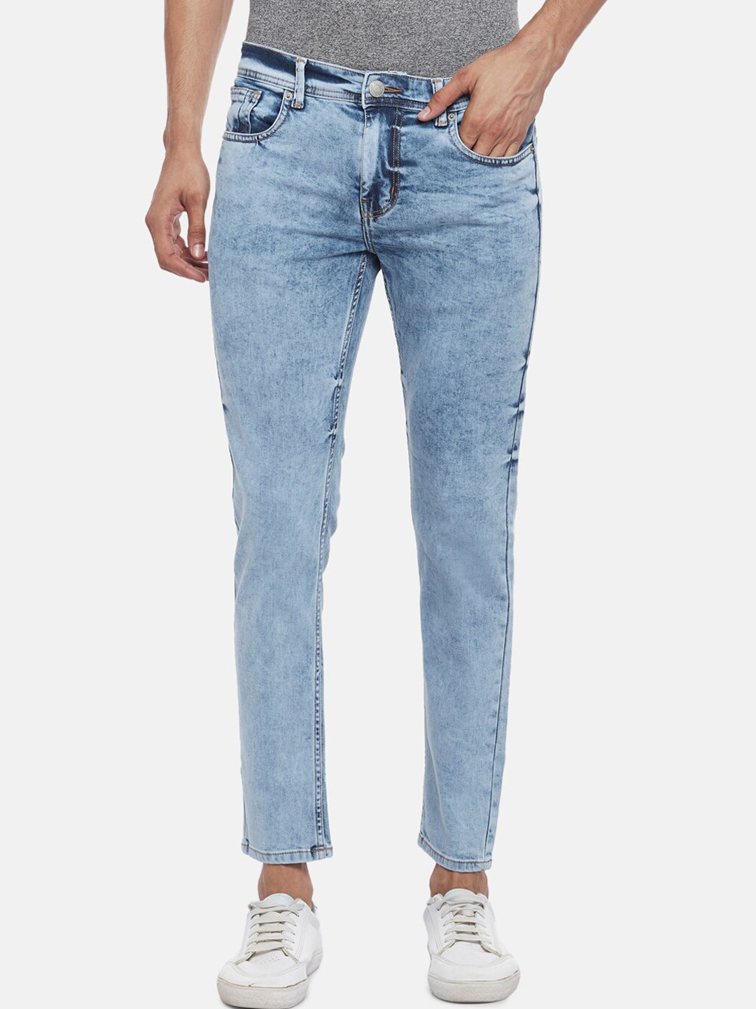 

People Men Blue Skinny Fit Jeans