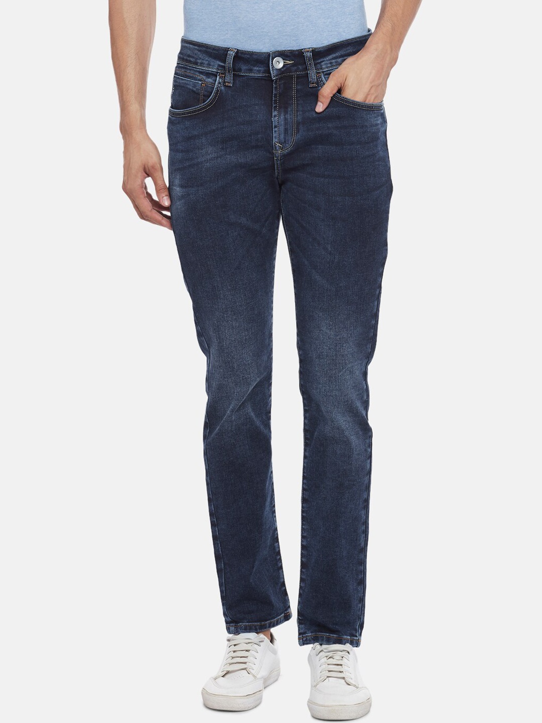 

SF JEANS by Pantaloons Men Blue Skinny Fit Light Fade Jeans