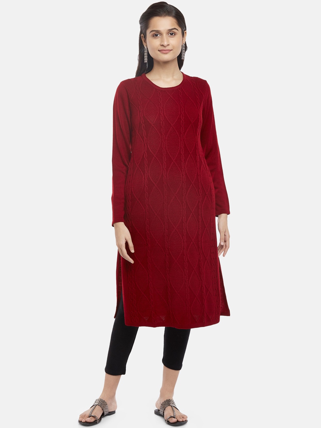 

RANGMANCH BY PANTALOONS Women Red Kurta