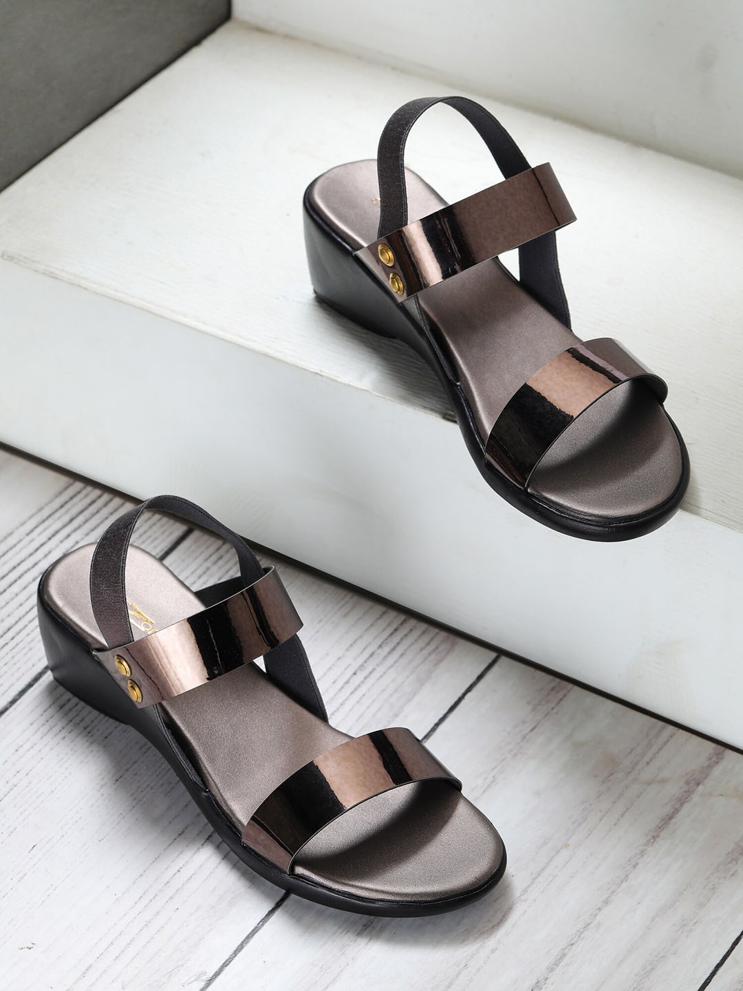 

Shezone Women Grey Heels