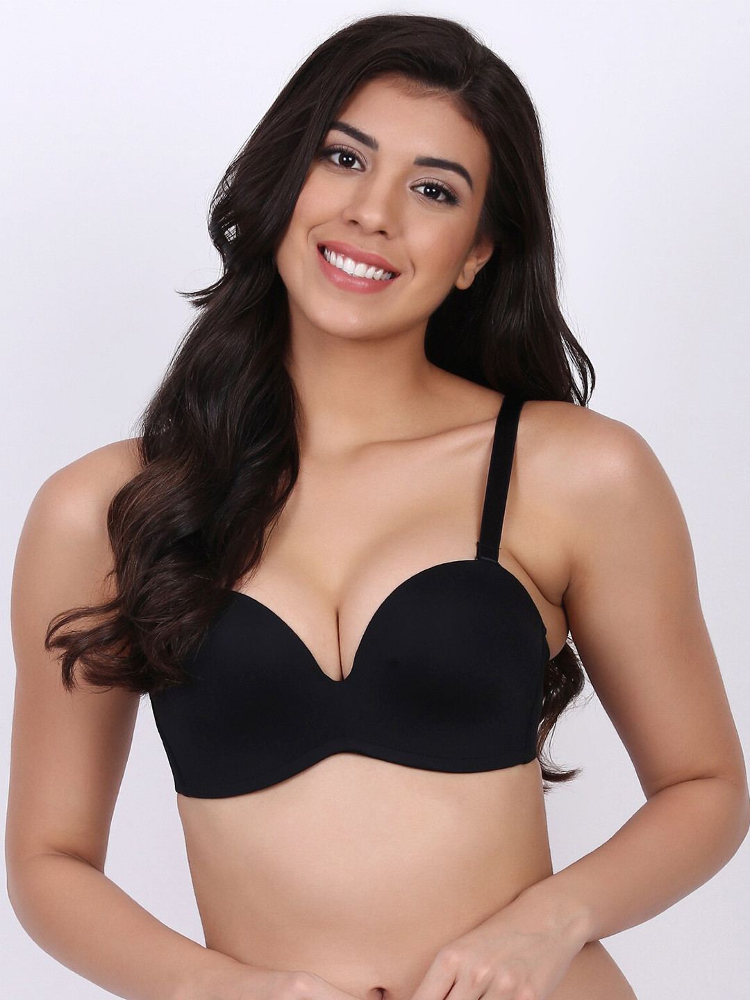 

Laceandme Women Black Solid Bra